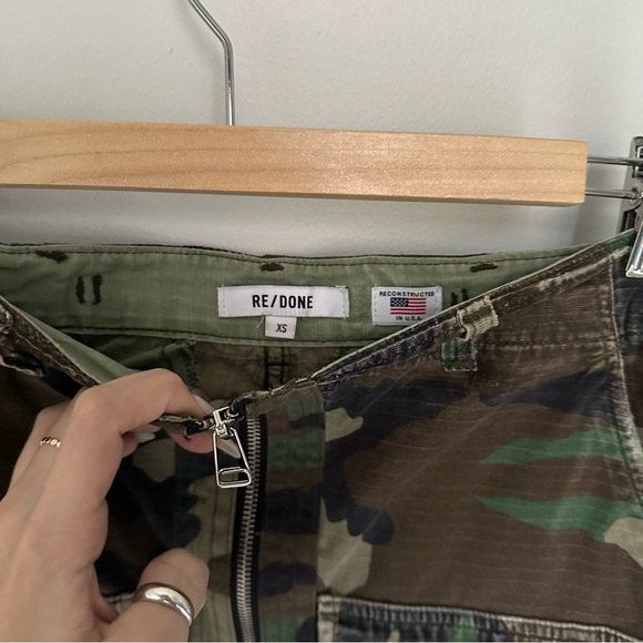RE/DONE Upcycled Cargo Micro Skirt size XS - Picture 3 of 7